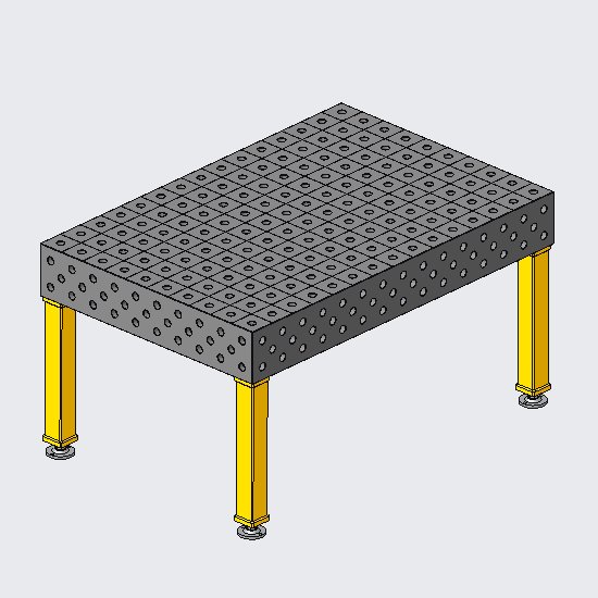 3D Welding table - steel | 4000*2000*200